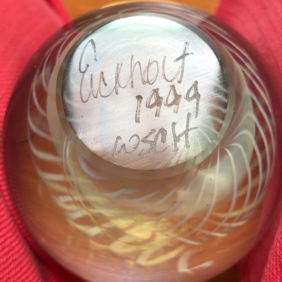 COLLECTORS SIGNED PAPERWEIGHT ENTWINED - Picture 13 of 13